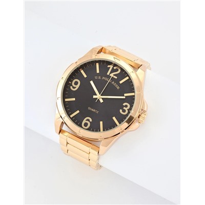 MENS GOLD LINK BRACELET WATCH