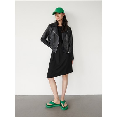Asymmetric midi dress