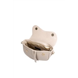 Bolso de piel Beige y dorado - Firenze Artegiani