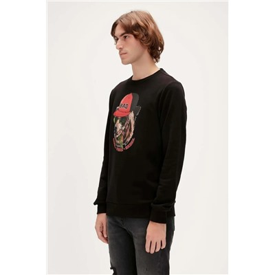 Bad Bear, 23.02.12.019 Bad Bear Rabel Crewneck Erkek Sweat NIGHT