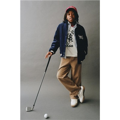 PADDED CORDUROY BOMBER JACKET