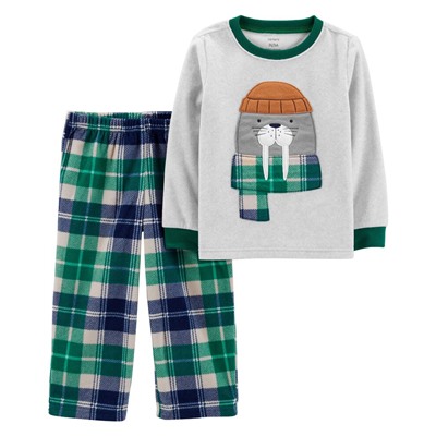 2-Piece Plane Cotton & Fleece PJs