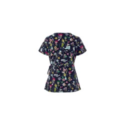 koi Scrubs Tokidoki Deep Sea Friends Mock Wrap Print Top