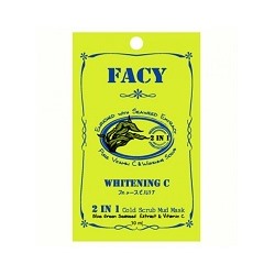 FACY 2 в 1 Маска-Скраб с Экстрактом Водорослей Спирулина и Витамином /2 in 1 Cold Scrub Mud Mask Enriched with Blue Green Seaweed Extract, Pure Vitamin C