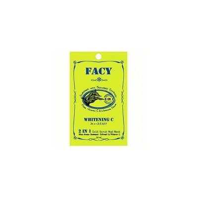 FACY 2 в 1 Маска-Скраб с Экстрактом Водорослей Спирулина и Витамином /2 in 1 Cold Scrub Mud Mask Enriched with Blue Green Seaweed Extract, Pure Vitamin C
