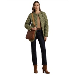 Lauren Ralph Lauren Women's Button-Front Collarless Coat