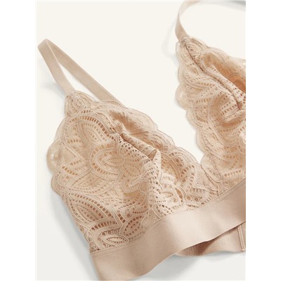 Lace V-Neck Bralette Top for Women