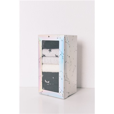 Pack 6 calcetines largos algodón estrellas