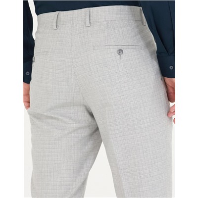 Gri Slim Fit Kumaş Pantolon