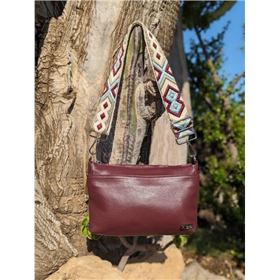 Ab.Zapatos PELLE Mia (720) БОРДОВЫЙ+CINTURON BOLSOS (150)-6 (13) АКЦИЯ
