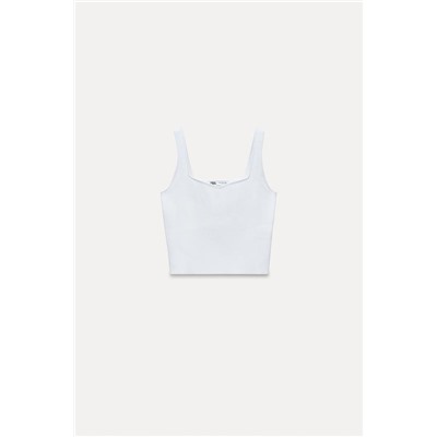 FEW ITEMS LEFT / FROM 24.07 TO 10.01 PLAIN KNIT CROP TOP