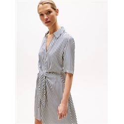 Knotted V-Neck Dress