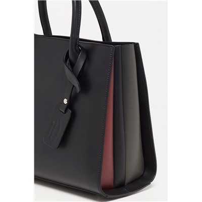 Bolso de piel Trip Negro