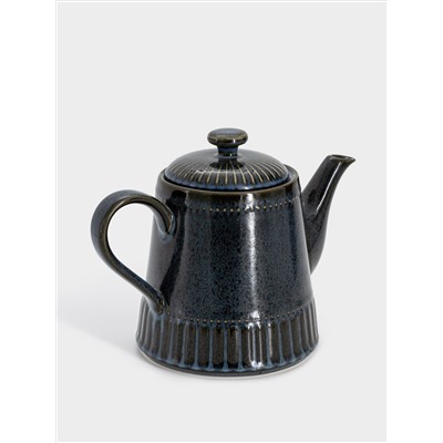 Чайник заварочный, 1 л, фарфор P, черно-синий, в крапинку, Black Kitchen