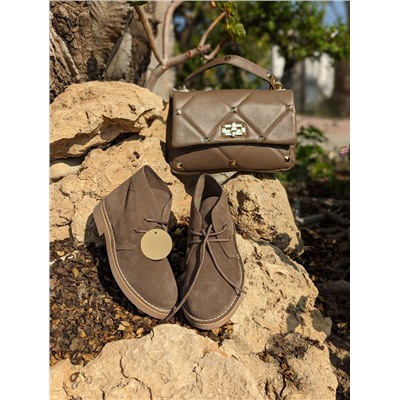 AB.Z. SAFARY LODO+Ab.Zapatos PELLE Valentina (820) Taupe АКЦИЯ