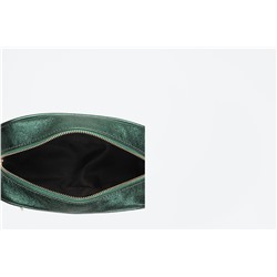 Bandolera de piel Gaby Metallic Verde oscuro