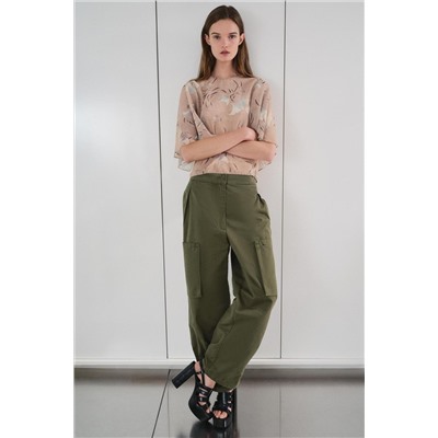 ZW COLLECTION FLOWING CAPE BLOUSE
