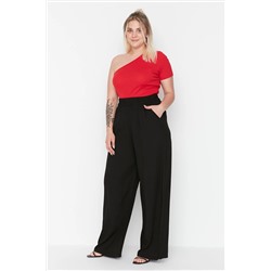 Trendyol Curve Siyah Dokuma Viskon Pantolon TBBSS22PL00013