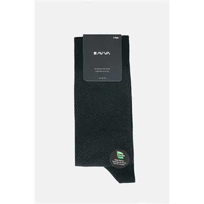 Avva Erkek Siyah Desenli Bambu Soket Çorap A32y8544 A32Y8544