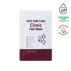 [Sample] Anti-Hair Loss Clinic Hair Mask (10ea), Безсульфатная питательная маска против выпадения волос