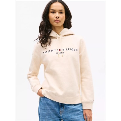 Embroidered Tommy Logo Hoodie