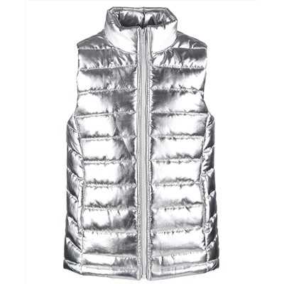 Ideology Little Girls Metallic Puffer Vest, Created for Macy's