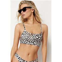 Trendyolmilla Leopar Desenli Bralet Bikini Üstü TBESS24BU00125