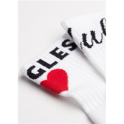 Kurze Sportsocken mit Detail hinten