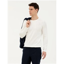 Ekru Slim Fit Kazak
