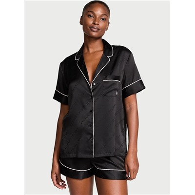 Glazed Satin Short Pajama Set