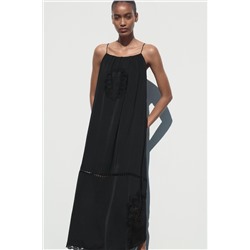 EMBROIDERED VOLUMINOUS MIDI DRESS