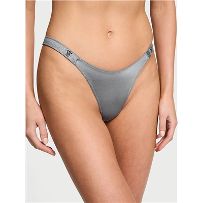 Flirty Mesh Shine Strap Thong Panty