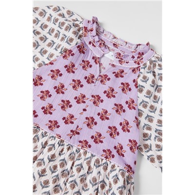 VESTIDO COMBINADO FLORES
