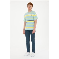 Erkek Comfort Fit Bisiklet Yaka Mint Tişört