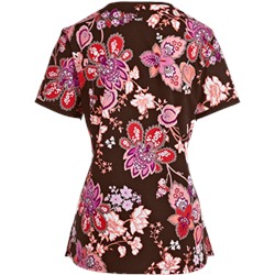 koi Scrubs Renaissance Floral Print Top