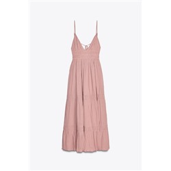 GAUZE MIDI DRESS