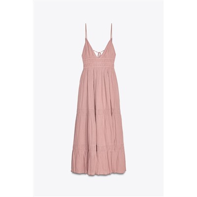 GAUZE MIDI DRESS