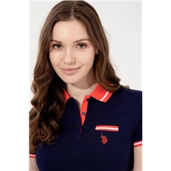 Kadın Lacivert Polo Yaka Tişört