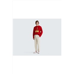 United Colors of Benetton Erkek Mix Büyük Meyve Desenli Koton Kazak 123P1594K1041-911