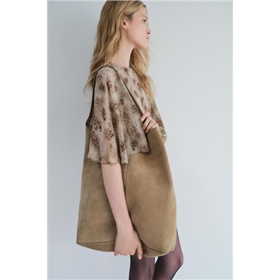 ZW COLLECTION FLOWING CAPE BLOUSE