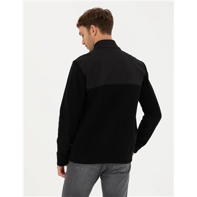 Siyah Regular Fit Sweatshirt