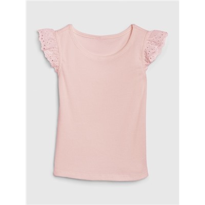 Toddler Eyelet Flutter T-Shirt