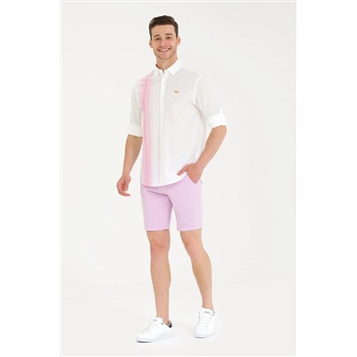 Erkek Pembe Uzun Kollu Gömlek