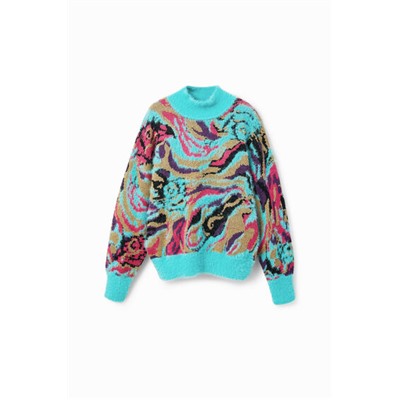 Jersey punto cuello alto
