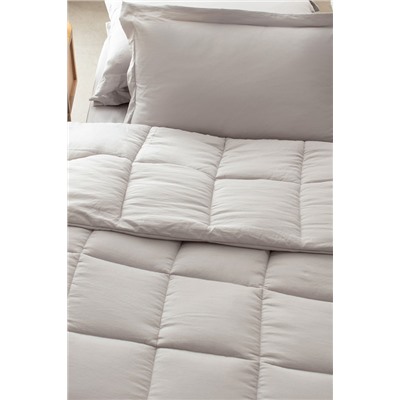 Mona Tek Kişilik Comforter Set - Taş