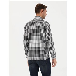 Siyah Regular Fit Uzun Kollu Gömlek