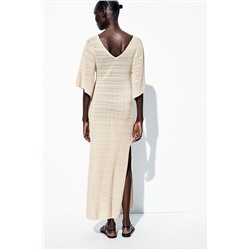 POINTELLE KNIT MAXI DRESS
