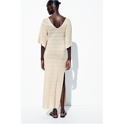 POINTELLE KNIT MAXI DRESS