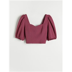 Gemusterte Bluse