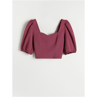Gemusterte Bluse
